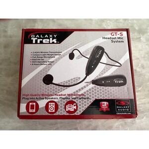 Galaxy Trek GT-S Wireless Headset Mic System 2.4GHz Portable